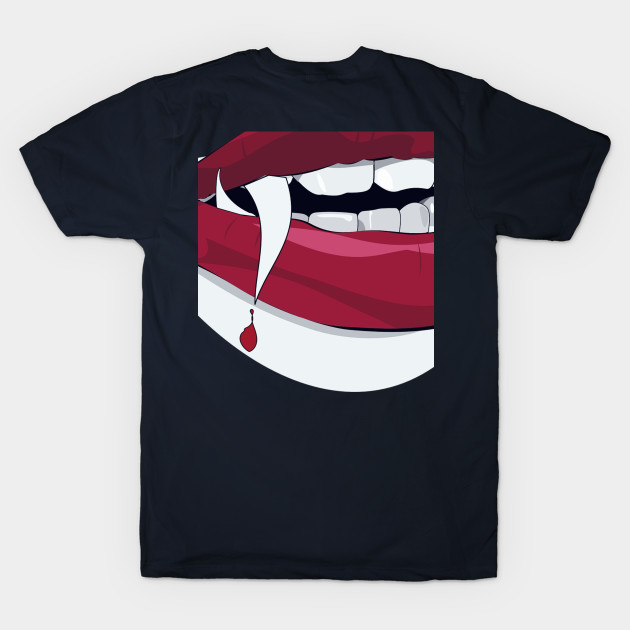 Dracula Halloween Fangs Vampire Lips Blood gifts ideas by MIRgallery